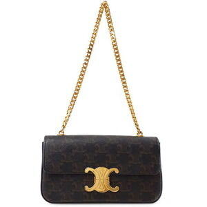 Celine Triomphe Canvas Chain Shoulder Bag Claude